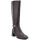 Women's brown leather high-heeled boots Sergio Leone KZ-31-S