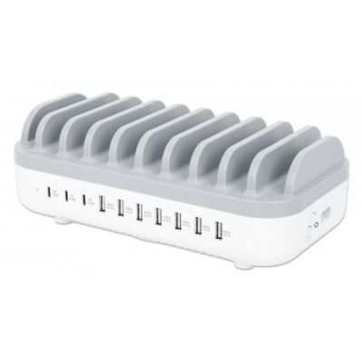MANHATTAN 10-PORT USB CHARGING STATION 120W 3X U