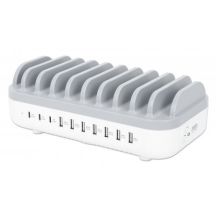 MANHATTAN 10-PORT USB CHARGING STATION 120W 3X U