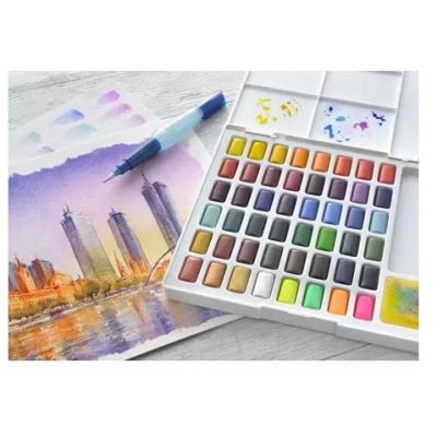 2. Faber-Castell 169748 water-based paint Multi Palette 48 pcs.