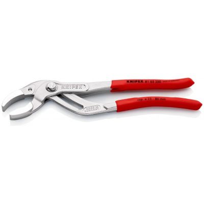 3. Pliers for sanitary traps and connectors 250mm, 25-80mm, chrome plated