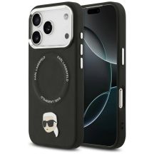 Karl Lagerfeld Karl Pin MagSafe Case for iPhone 17 Pro Max - Black