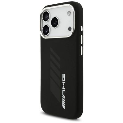 2. AMG Silicone Oversize Rhombs MagSafe Case for iPhone 17 Pro - Black