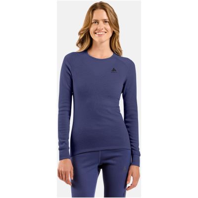 2. Odlo BL TOP crew neck l/s ACTIVE WARM long sleeve thermal underwear size M Blue