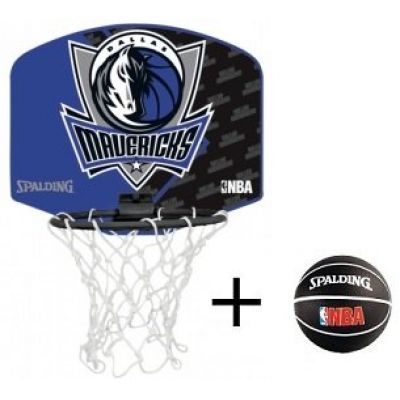 2. SPALDING Dallas Mavericks Mini Backboard with Ball