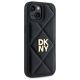 4. DKNY Quilted Stack Logo iPhone 14 Case - Black