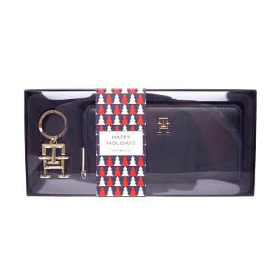 7. Tommy Hilfiger Iconic GP Wallet Keyfob Women's Wallet with Keychain Gift - AW0AW14004-DW6