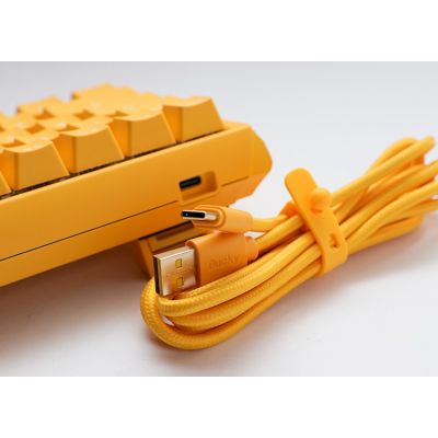 5. Ducky One 3 Yellow Mini Gaming Keyboard USB German Yellow