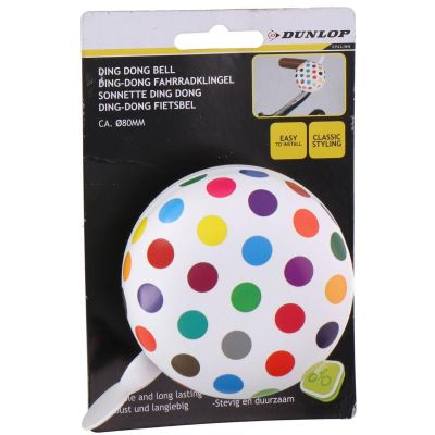 2. DUNLOP BICYCLE BELL DIAMETER 80MM DOTS