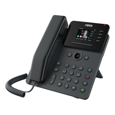 2. Fanvil V61W VoIP Phone Black 4 Line LCD Wi-Fi