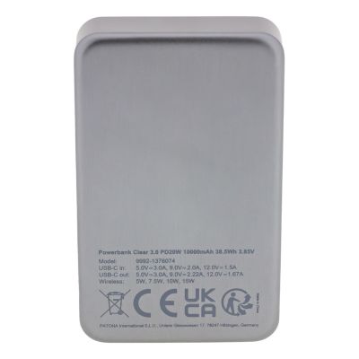 6. PATONA Premium Power Bank Clear 3.0 PD20W 10,000mAh MagSafe with Wireless Charging