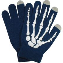 WHITE AND NAVY SMARTPHONE GLOVES SEMI LINE