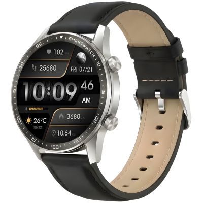 4. Smartwatch Gravity Silver 2 Straps GT10-7