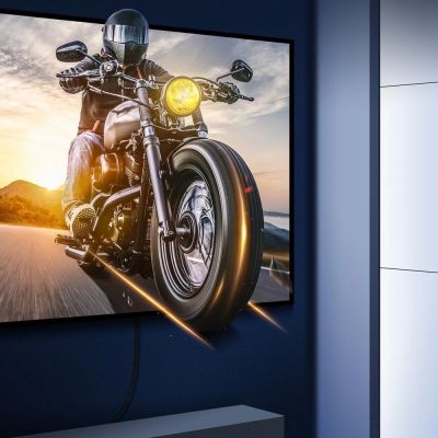 9. Baseus HDMI 2.1 Cable 8K 60 Hz 48 Gbps / 4K 120 Hz / 2K 144 Hz 3D eARC QMS Dynamic HDR VRR ALLM 3 m black (CAKGQ-L01)