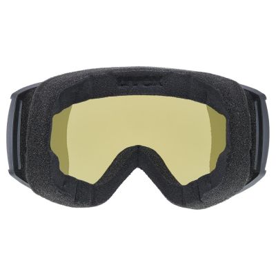 3. Uvex 5501922130 Winter Sports Goggles Black Unisex Mirrored Spherical Lens