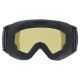 3. Uvex 5501922130 Winter Sports Goggles Black Unisex Mirrored Spherical Lens