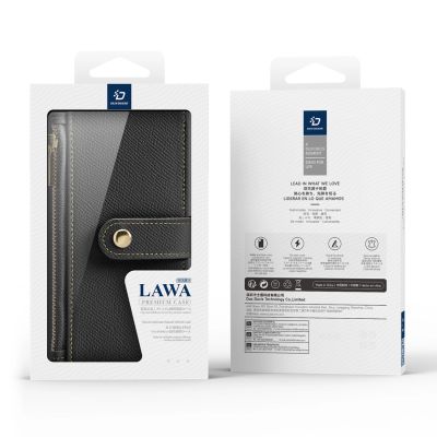 12. Dux Ducis Lawa Leather Case for iPhone 16 Pro Max - Black