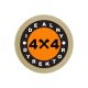 38 mm Gold Sticker with Full-Color Print