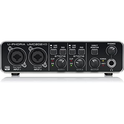 11. Behringer UMC202HD - USB audio interface