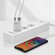 7. EVERACTIVE WALL CHARGER 1 x USB, 1 x USB-C QUICK CHARGE 3.0 20W SUPER SLIM WHITE SC-340Q