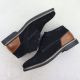 5. Men's suede leather ankle boots navy blue Bugatti 331-8373H-1400