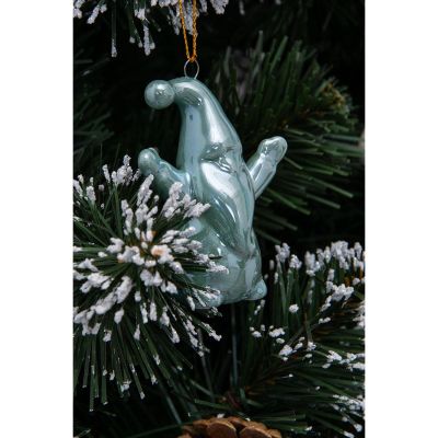 24. CERAMIC SANTA CLAUS CHRISTMAS BALL 7.8 CM 1 pc