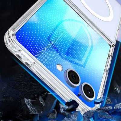 4. 3mk Armor Magcase for Samsung Galaxy Z Flip 8 - Transparent