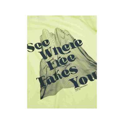 4. PEAK PERFORMANCE Explore Graphic Tee Women Yellow