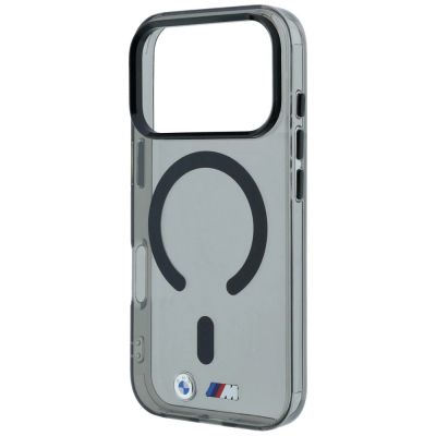 6. BMW M IML Glossy Metal Logo & Trims MagSafe Case for iPhone 18 Pro Max / 17 Pro Max - Black