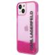 2. Karl Lagerfeld Liquid Glitter Elong Case for iPhone 14 Plus - Pink