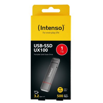5. Intenso 3850460 External SSD 1TB USB Type-A / USB Type-C 3.2 Gen 1 (3.1 Gen 1) Anthracite