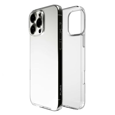 2. Puro 03 Nude Silicone Case for iPhone 16 Pro Max - Transparent