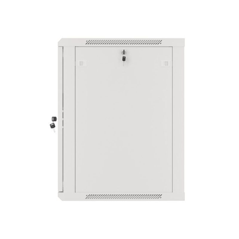 5. Lanberg WF01-6615-10S rack cabinet (15U; 769mm / 600mm / 600 mm; wall-mounted; Glass; 19''; gray)