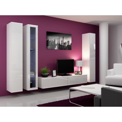 8. VIGO full display cabinet '180' 180/40/30 white/white combination