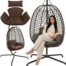 COCOON HANGING CHAIR 105x195CM DARK BROWN