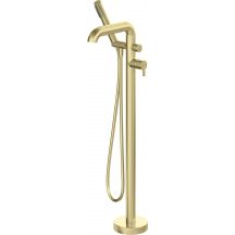 Freestanding bathtub faucet with shower set