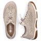 3. Women's comfortable openwork shoes, beige, Rieker 55960-60