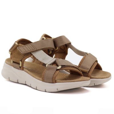 4. Women's platform sports sandals camel Artiker 58C1231