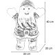 3. DECORATIVE FIGURINE SANTA CLAUS 50 LEDS HEIGHT: 40 CM ACRYLIC