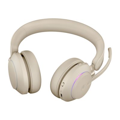 5. Jabra Evolve2 65 MS Stereo Link380c Wireless Over-Ear Headphones, Beige + Stand