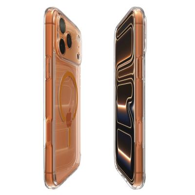 6. Spigen Ultra Hybrid MagSafe Case for iPhone 17 Pro Max - Clear Orange