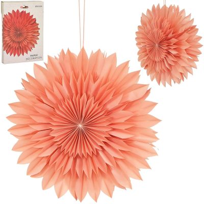 13. 3D DECORATIVE HANGING PAPER STAR 50CM PINK