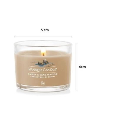 3. Mini Candle AMBER & SANDALWOOD YANKEE