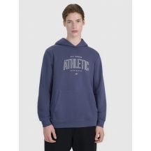 Men's sweatshirt with hood, open, 4F 4FRSS25TSWSM2201-22S