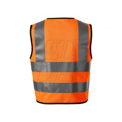 2. HV Bright Rimec Jr reflective vest MLI-9V498 fluorescent orange