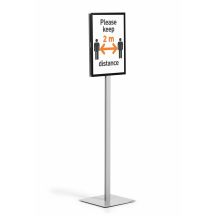 Durable 501357 Information Sign Letter Gray Metal, Plastic 1 pc.