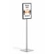 Durable 501357 Information Sign Letter Gray Metal, Plastic 1 pc.