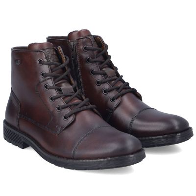 4. Rieker F4546-25 men's comfortable, waterproof, insulated brown leather ankle boots