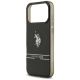 6. US Polo DH and Bottom Stripe Logo MagSafe Case for iPhone 17 Pro Max - Black
