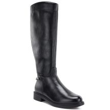 Women's leather boots, black, Potocki JE19500